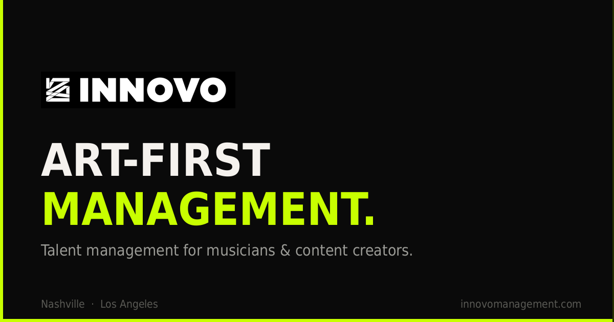 Innovo Management — Art-First Talent Management